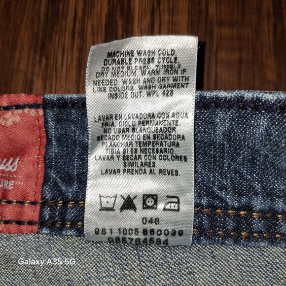 Levi Strauss Signature Womens Stretch Denim Jeans Size 12 Mid-Rise Straight Leg - Picture 7 of 11